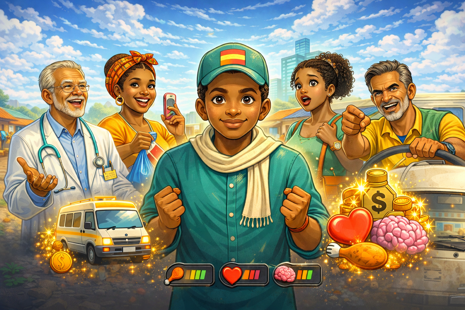 Salifu and Master Kofi with their trotro