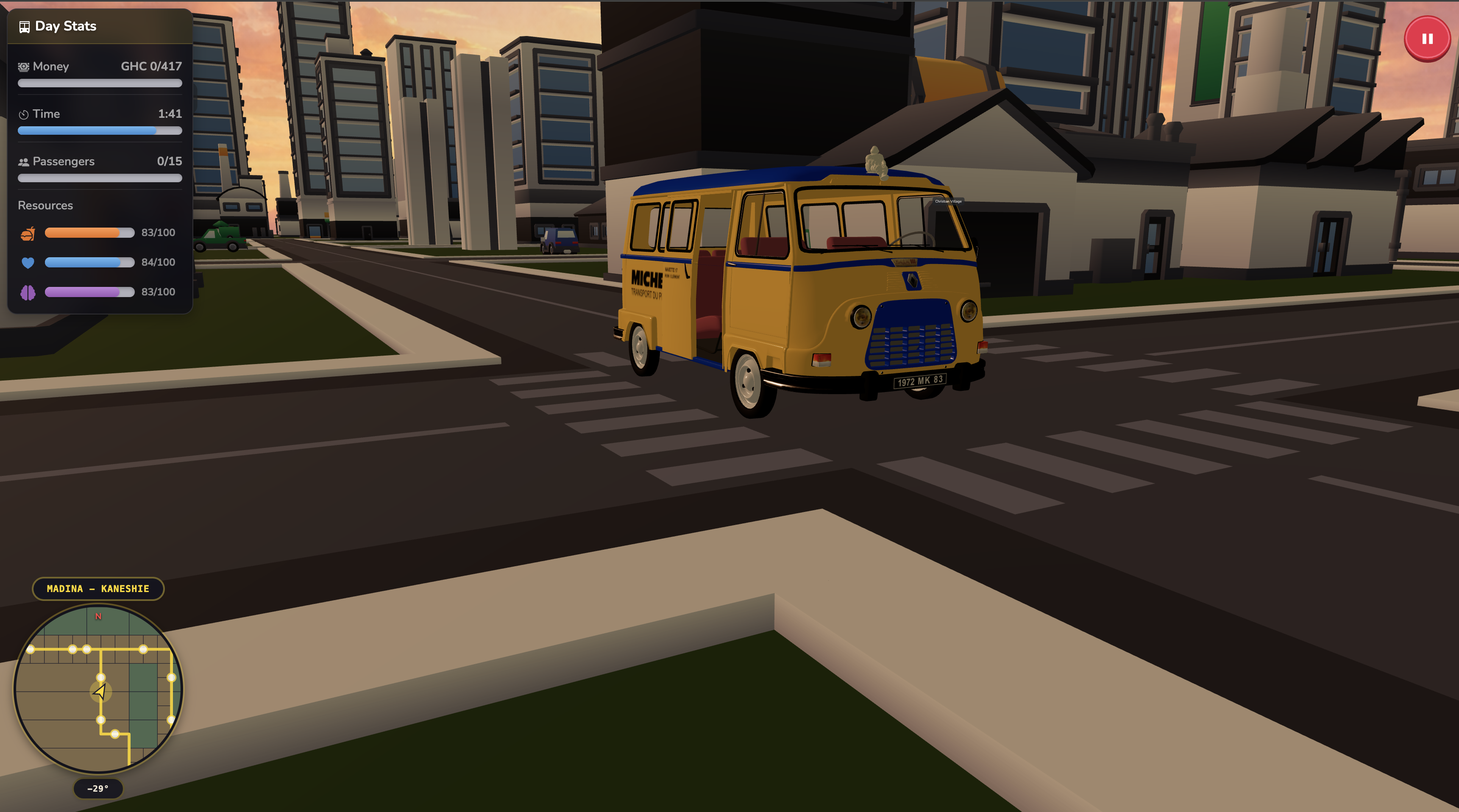 Navigating a busy intersection